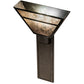 Meyda Lighting Bryce 14" 2-Light Chestnut Wall Sconce With Silver Mica Shade Glass