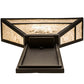Meyda Lighting Bryce 14" 2-Light Chestnut Wall Sconce With Silver Mica Shade Glass