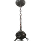 Meyda Lighting Buffalo 24" 5-Light Timeless Bronze Inverted Pendant Light With Silver Mica Shade Glass