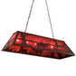 Meyda Lighting Buffalo 48" 6-Light Mahogany Bronze Island Pendant Light With Maduro Idalight Shade