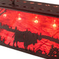 Meyda Lighting Buffalo 48" 6-Light Mahogany Bronze Island Pendant Light With Maduro Idalight Shade
