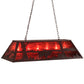 Meyda Lighting Buffalo 48" 6-Light Mahogany Bronze Island Pendant Light With Maduro Idalight Shade