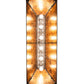 Meyda Lighting Buffalo 48" 6-Light Oil Rubbed Bronze Island Pendant Ligh With Amber Mica Shade Glass