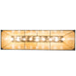 Meyda Lighting Buffalo 61" 9-Light Antique Copper Island Pendant Light With Beige Art Shade Glass