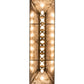 Meyda Lighting Buffalo at Lake 60" 9-Light Antique Copper Island Pendant Light With Silver Mica Shade Glass