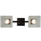 Meyda Lighting Bungalow 17" 2-Light Burnished Copper Semi-flush Mount Ceiling Light With White Alabaster Shade Glass