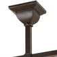Meyda Lighting Bungalow 17" 2-Light Timeless Bronze Semi-flush Mount Light With Frosted Amber Shade Glass