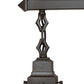 Meyda Lighting Bungalow 24" 4-Light Mahogany Bronze Chandelier With Amber Mica Shade Glass