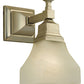Meyda Lighting Bungalow 5" Brushed Nickel Wall Sconce With White Alabaster Swirl Shade Glass
