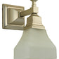 Meyda Lighting Bungalow 5" Brushed Nickel Wall Sconce With White Alabaster Swirl Shade Glass