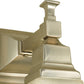 Meyda Lighting Bungalow 5" Brushed Nickel Wall Sconce With White Alabaster Swirl Shade Glass