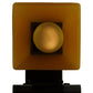Meyda Lighting Bungalow 5" Chestnut Wall Sconce With Frosted Amber Shade Glass
