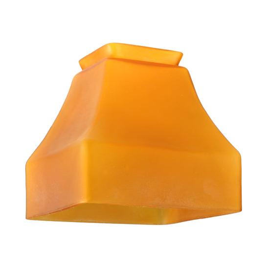 Meyda Lighting Bungalow 5" Frosted Amber Shade
