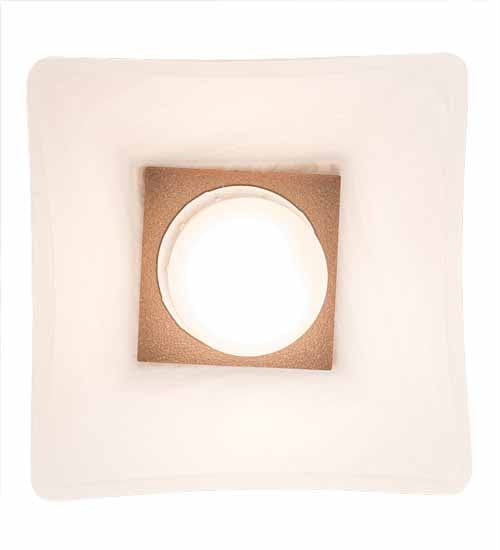 Meyda Lighting Bungalow 5" Mahogany Bronze White Alabaster Swirl Pendant Light With White Shade Glass