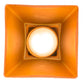 Meyda Lighting Bungalow 7" Timeless Bronze Flush Mount Light With Frosted Amber Shade Glass