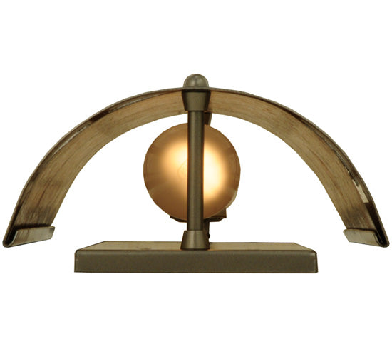 Meyda Lighting Bungalow Rose 9" 2-Light Nickel Wall Sconce With Silver Mica Shade Glass