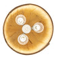 Meyda Lighting Bushel Basket 11" 3-Light White Pendant Light With Natural Wood Shade