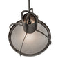 Meyda Lighting Butler Weave-Tex 20" Solar Black Mesh & Smoke Pendant Light
