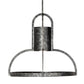 Meyda Lighting Butler Weave-Tex 20" Solar Black Mesh & Smoke Pendant Light