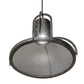 Meyda Lighting Butler Weave-Tex 20" Solar Black Mesh & Smoke Pendant Light