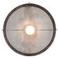 Meyda Lighting Butler Weave-Tex 20" Solar Black Mesh & Smoke Pendant Light