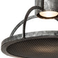 Meyda Lighting Butler Weave-Tex 20" Solar Black Mesh & Smoke Pendant Light
