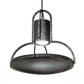 Meyda Lighting Butler Weave-Tex 20" Solar Black Mesh & Smoke Pendant Light