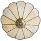 Meyda Lighting Butterfly 13" Spectrum Beige & Butterfly Shade Glass