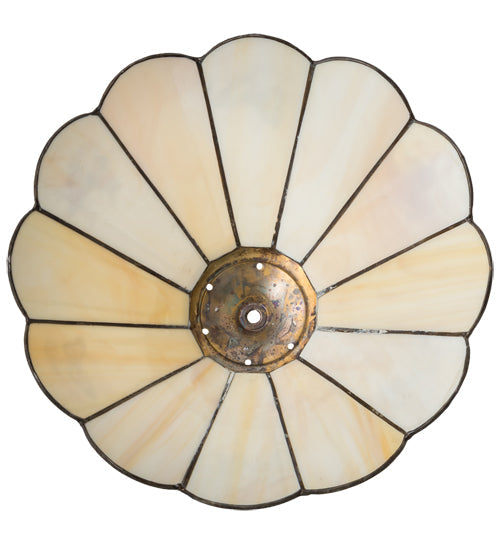 Meyda Lighting Butterfly 13" Spectrum Beige & Butterfly Shade Glass