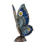 Meyda Lighting Butterfly 18" Mahogany Bronze Accent Table Lamp With Multi-Colored Stained Shade Glass