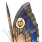 Meyda Lighting Butterfly 18" Mahogany Bronze Accent Table Lamp With Multi-Colored Stained Shade Glass