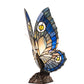 Meyda Lighting Butterfly 18" Mahogany Bronze Accent Table Lamp With Multi-Colored Stained Shade Glass