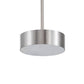 Meyda Lighting Button 6" 2-Light Satin Nickel Pendant Light With White Statuario Idalight Shade