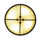 Meyda Lighting Byzantine 36" 4-Light Brushed Gold Flush Mount Light With Sahara Taupe Idalight Shade