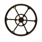 Meyda Lighting Byzantine 38" 9-Light 2-Tier Brushed Gold Chandelier With Amber Faux Candlelight