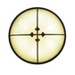Meyda Lighting Byzantine 46" 6-Light Brushed Gold Flush Mount Light With Sahara Taupe Idalight Shade