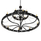 Meyda Lighting Byzantine 60" 12-Light 2-Tier Chandelier With Ivory Faux Candlelight