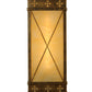 Meyda Lighting Byzantine 7" Brushed Gold Wall Sconce With Beige Sahara Taupe Idalight Shade