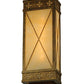 Meyda Lighting Byzantine 7" Brushed Gold Wall Sconce With Beige Sahara Taupe Idalight Shade