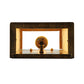 Meyda Lighting Byzantine 7" Brushed Gold Wall Sconce With Beige Sahara Taupe Idalight Shade