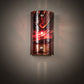 Meyda Lighting Cabernet Swirl 5" Brushed Nickel Wall Sconce With Red Swirl Shade Glass