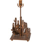 Meyda Lighting Cactus 13" Rust Table Lamp Base