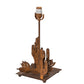 Meyda Lighting Cactus 13" Rust Table Lamp Base