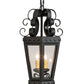 Meyda Lighting Cadenza 10" 2-Light Black Textured Pendant Light With Clear Crystal Idalight Shade Glass