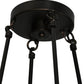 Meyda Lighting Calais 36" 6-Light Mahogany Bronze Chandelier With Copper Textrene Shade