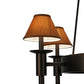Meyda Lighting Calais 36" 6-Light Mahogany Bronze Chandelier With Copper Textrene Shade
