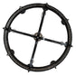 Meyda Lighting Calandra 42" 8-Light Antique Iron Gate Chandelier With Ivory Faux Candlelight