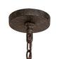 Meyda Lighting Calandra 42" 8-Light Coffee Bean Chandelier With Ivory Faux Candlelight
