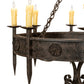 Meyda Lighting Calandra 42" 8-Light Coffee Bean Chandelier With Ivory Faux Candlelight