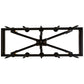 Meyda Lighting Calandra 66" 10-Light Wrought Iron Island Chandelier With Ivory Faux Candlelight